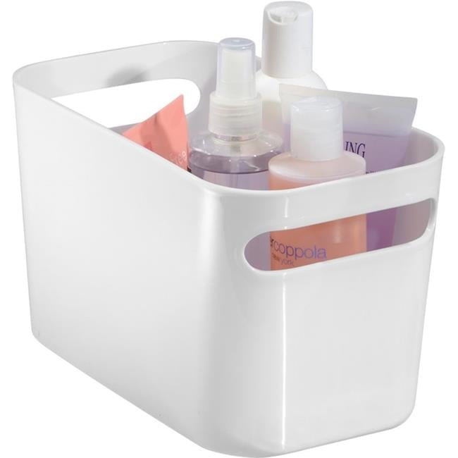 10 x 6 x 6 in. Double-Handled Storage Bin - White - Walmart.com