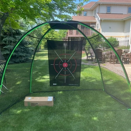 10' x 7' Rounded Golf Net With Target - by The Indoor Golf Shop