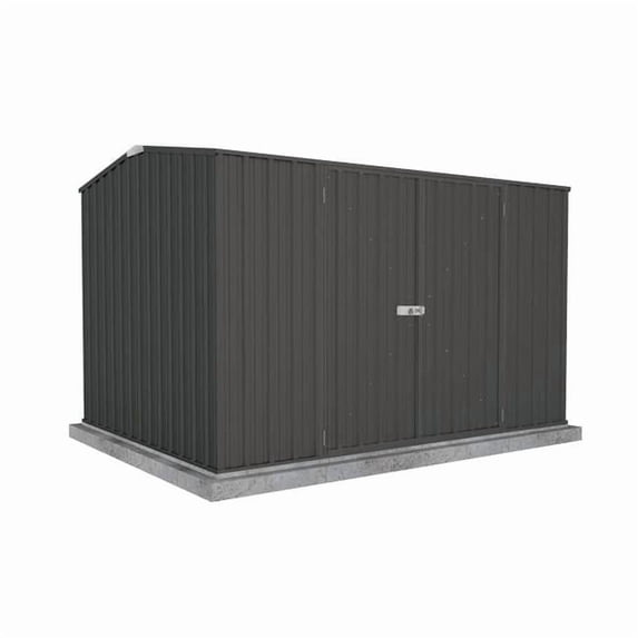 10 x 7 ft. Premier Metal Storage Shed - Monument Gray