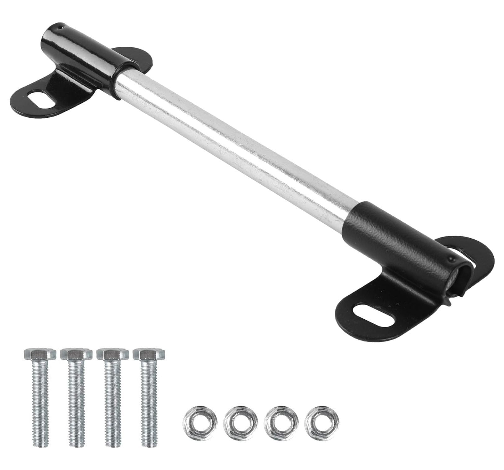 10" x .75" Wheelbarrow Axle Kit, Wheelbarrow Axle Shaft and 2.1 x 3.3 Brackets, Tire Replacement Axle Shaft Kit (3/4 Axle Kit)