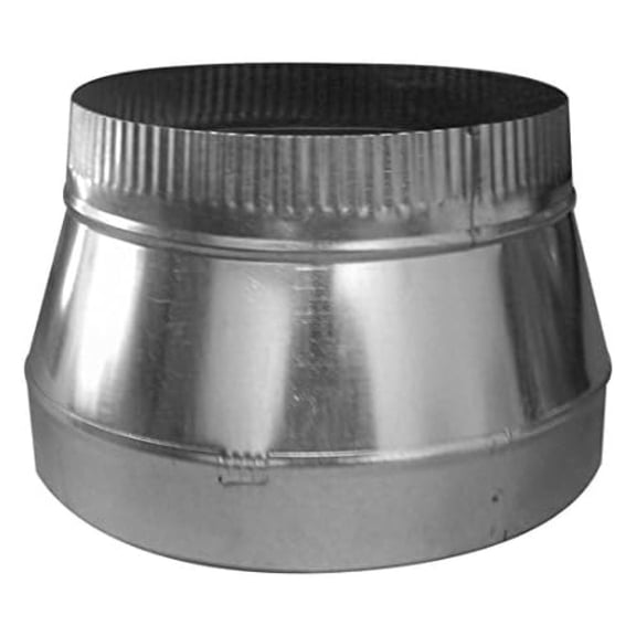 10" x 8" Duct Reducer, Single Wall Galvanized Metal Fitting HVAC