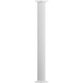 thumbnail image 1 of 10" x 8' Endura-Aluminum Column, Round Shaft (For Post Wrap Installation), Non-Tapered, Fluted, Primed, Ready For Paint w/ Capital & Base, 1 of 21