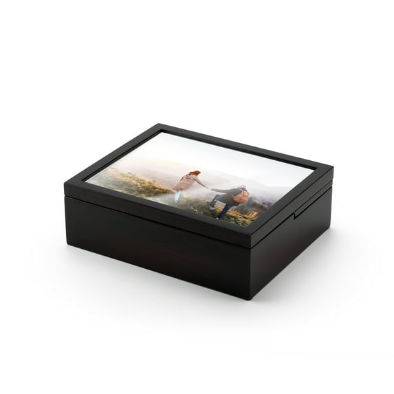 10” x 8” Picture Photo Frame 18 Note Music Jewelry Box - Many Songs to Choose - Through the Years (Kenny Rogers)