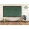 thumbnail image 1 of 10 x 8 ft Classroom Backdrop, Green Blackboard Clock Back to School Background, Student First Day of School Backdrop Teaching Children Educational Banner Photo Props Decoration, 1 of 4