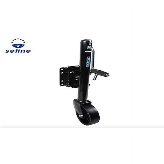 10 x 8 in. 1500 lbs Swing Away Bolt-on Poly Wheel Trailer Jack