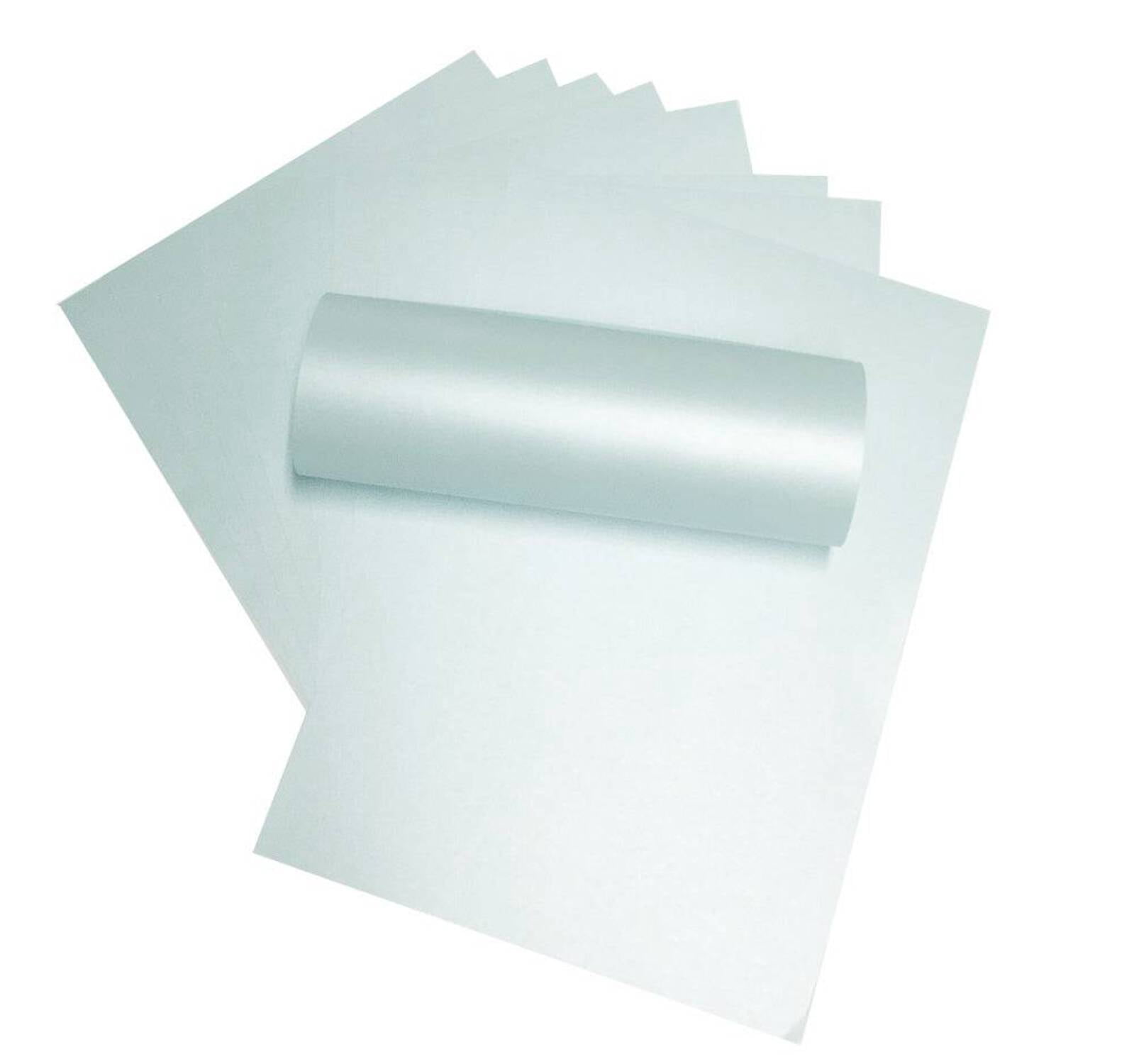 10 x A4 Baby Blue Majestic Pearlescent Shimmer Paper Double Sided 32lb ...