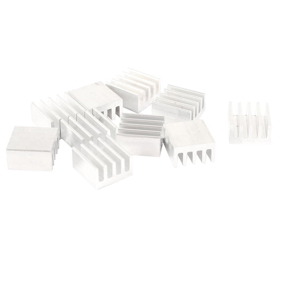 10 x Aluminum Heatsink 9mm x 9mm x 5mm for Voltage Regulator MOSFET