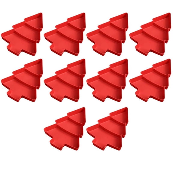 10 x Fruit plate-Red