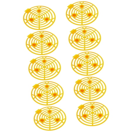 10 x Melon Cradles Planting Planting Tray Protection Rack Strawberry Supports Strawberry Growing Racks for Cantaloupe Honeydew Accessories Yellow