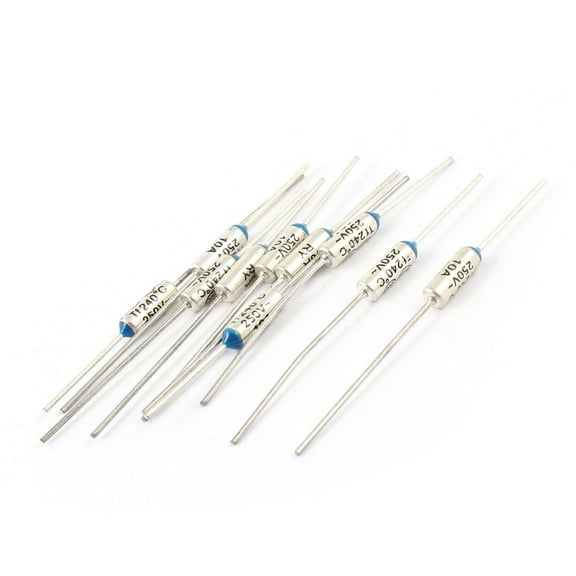 10 x Metal Radial Leads 240C Celsius 250V 10A Aluminum Thermal Fuse