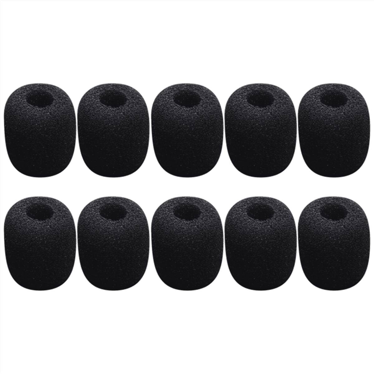 10 x Microphone Cover-Black - Walmart.com