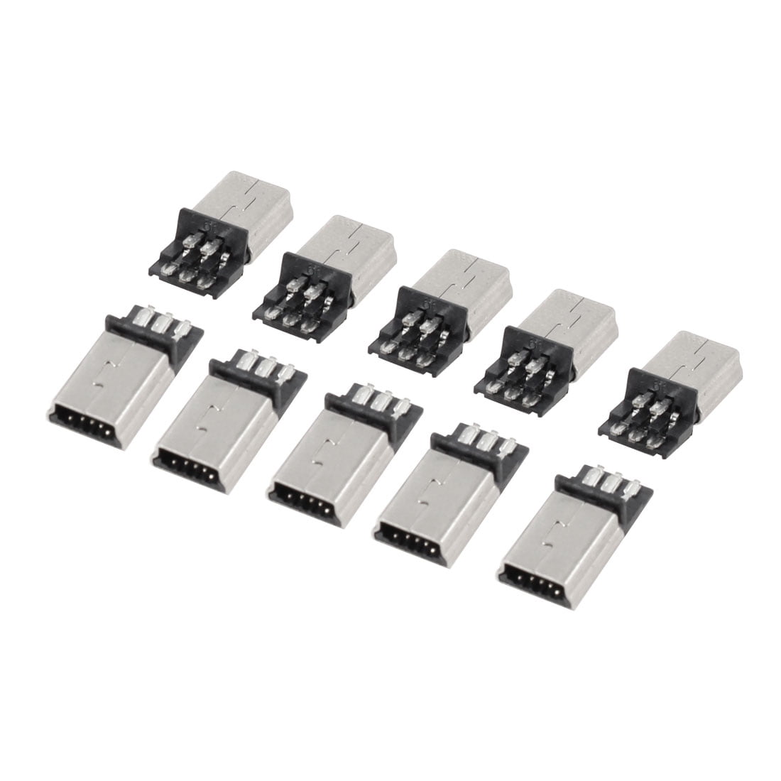 10 x Mini USB 5 Pin Type B Male Connector Port Solder Plug for PCB ...