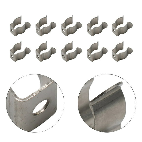 10 x Narrow Base Tool Spring Terry Clips Heavy Duty Tool Storage Hangers T-3C