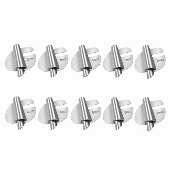 10 x Sewing Rolled Hemmer Foot-Silver