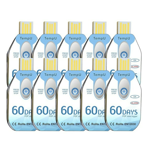 10 x Temperature Data Logger-Blue