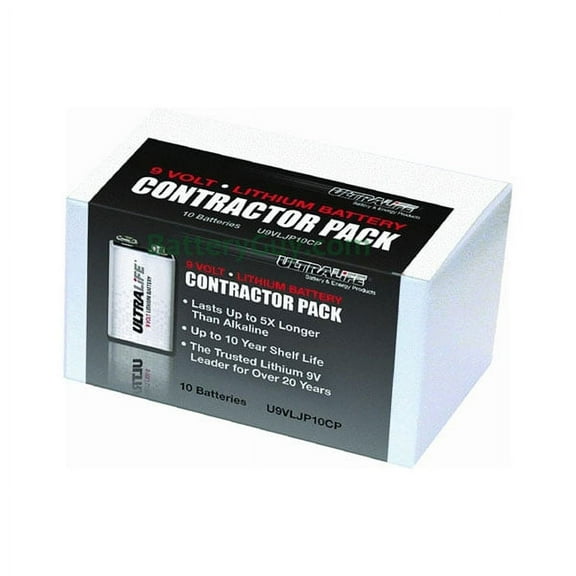 10 x U9VL-J Lithium Battery