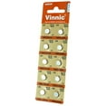 thumbnail image 1 of 10 x Vinnic Size LR59 V396 396 AG2 L726 Alkaline Watch Battery, 1 of 1