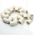 thumbnail image 1 of 10Pcs 16mm Inner DiaMmeter 90 Degree Elbow Pipe Connectors White, 1 of 1