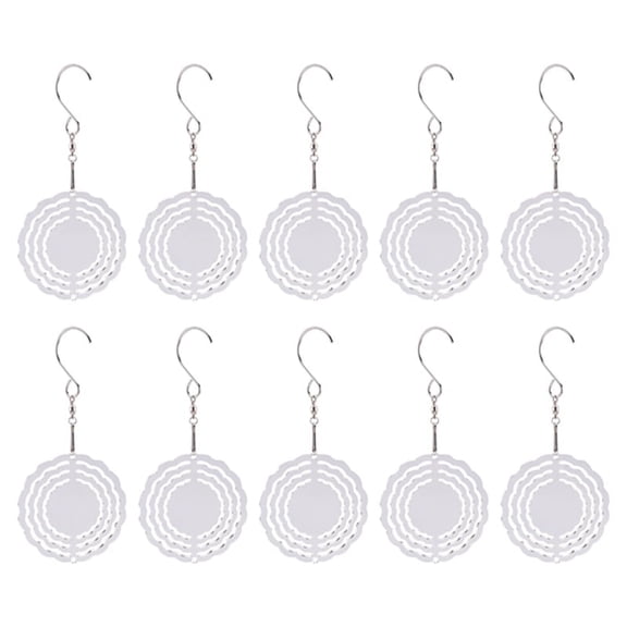 10 x Wind Spinner Blanks-white