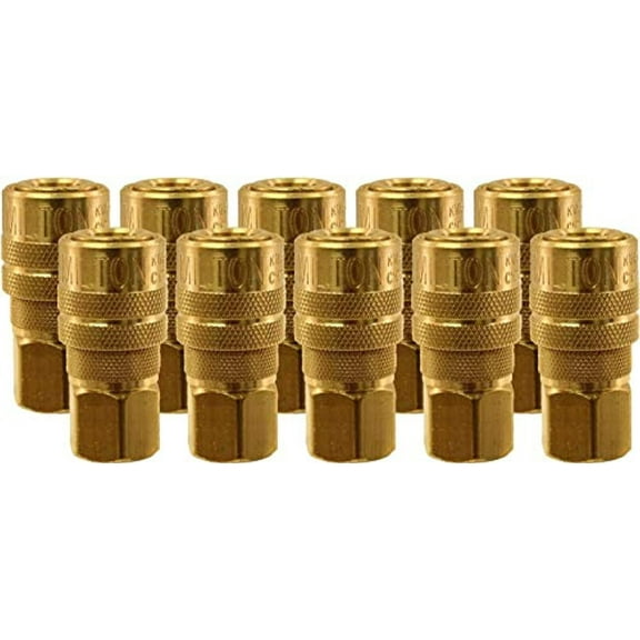 10 x milton 715bk m style quick coupler: 1/4-inch female coupler