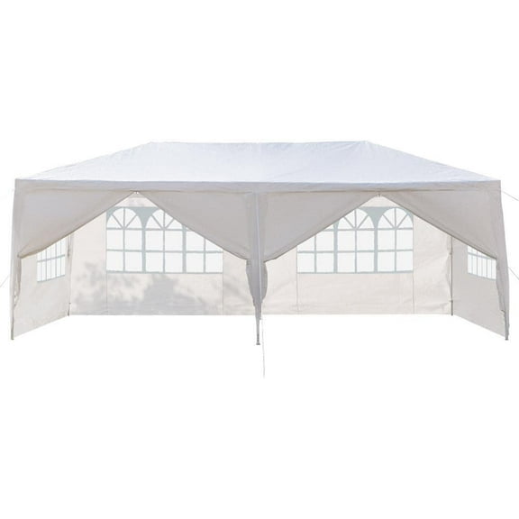 10'x10'/20'/30' Outdoor Canopy Tent Heavy Duty Gazebo for Party Wedding BBQ Beach with Removable Walls (10'x20' with 6 Walls)