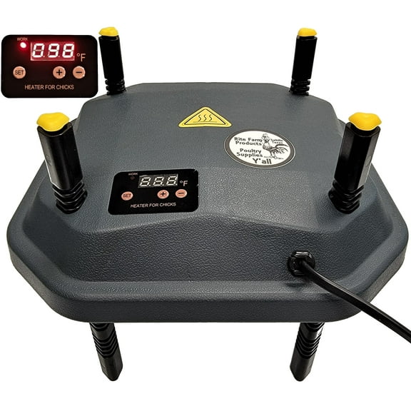 10"x10" CHICK BROODER HEATING PLATE 13-WATTS DIGITAL HEAT TEMPERATURE ADJUSTABLE