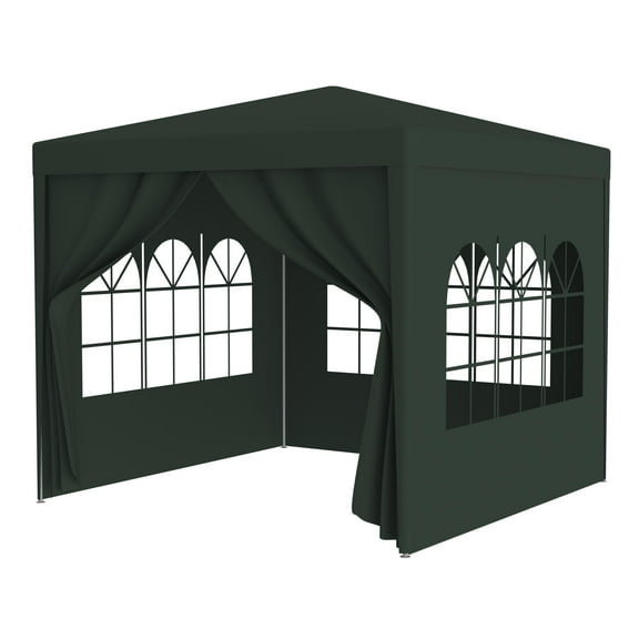 10'x10' Party Tent Outdoor Heavy Duty Gazebo Wedding Canopy + 4 Removable Walls
