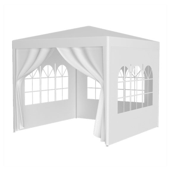 10'x10' Party Tent Outdoor Heavy Duty Gazebo Wedding Canopy + 4 Removable Walls