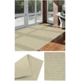 thumbnail image 1 of 10'x11' Soft and Durable Interlace Indoor - Outdoor Area Rugs Lightweight and Flexible for Easy Cleaning and Transport (Color: Ivory), 1 of 7