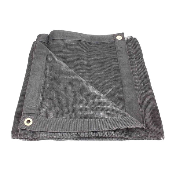 10'x12' Black 70% Shade Mesh Tarp for Outdoor w/ Grommets - 6 Oz Extra Durable Heavy Duty Mesh Tarps for Dump Truck, Rolloff Trucks - Mesh Shade Cloth for Sun, Plant, Patio