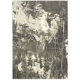 thumbnail image 1 of 10â€™x13â€™ Gray and Ivory Abstract Area Rug, 1 of 3