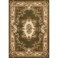 thumbnail image 1 of 10'x13' Green Ivory Machine Woven Hand Carved Floral Medallion Indoor Area Rug, 1 of 3
