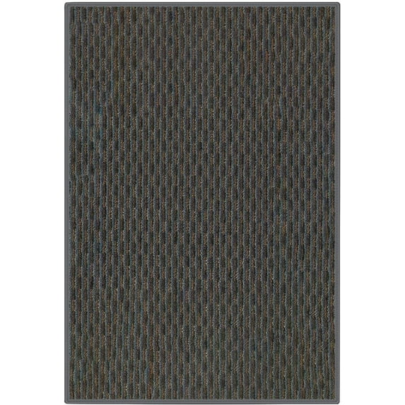 10'x14' Tapestry Blue - Indoor Outdoor Area Rug Carpet Runners with a Premium Fabric Finished Edges