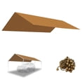 10'x20' Carport Replacement Canopy Cover for Tent Car Shelter Top Tarp