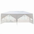 thumbnail image 1 of 10'x20' Outdoor Party Tent with 6 Removable Sidewalls, Waterproof Canopy Patio Wedding Gazebo, White, 1 of 21