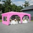 thumbnail image 1 of 10'x20' Pop Up Canopy Tent with 6 Sidewalls Waterproof Commercial Tent with 3 Adjustable Heights for wedding party, 1 of 10