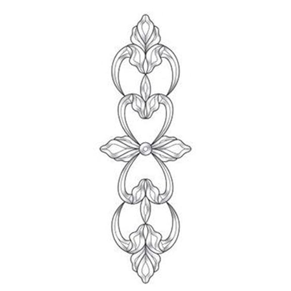 10"x30" Exquisite Clear Glass Bevel Cluster EC930