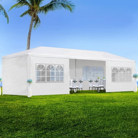 Quik Shade, 10' x 10' Instant Canopy Wall Panel Set, White, Zippered ...