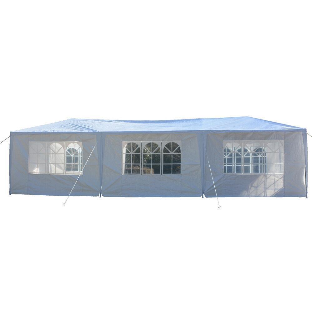 10'x30'Outdoor White Canopy Party Wedding Tent Heavy duty Gazebo garden