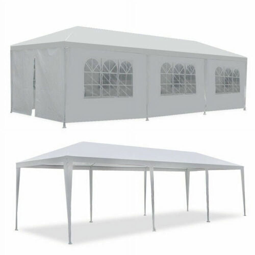 White 10'x30' Outdoor Party Canopy Tent with Removable Walls