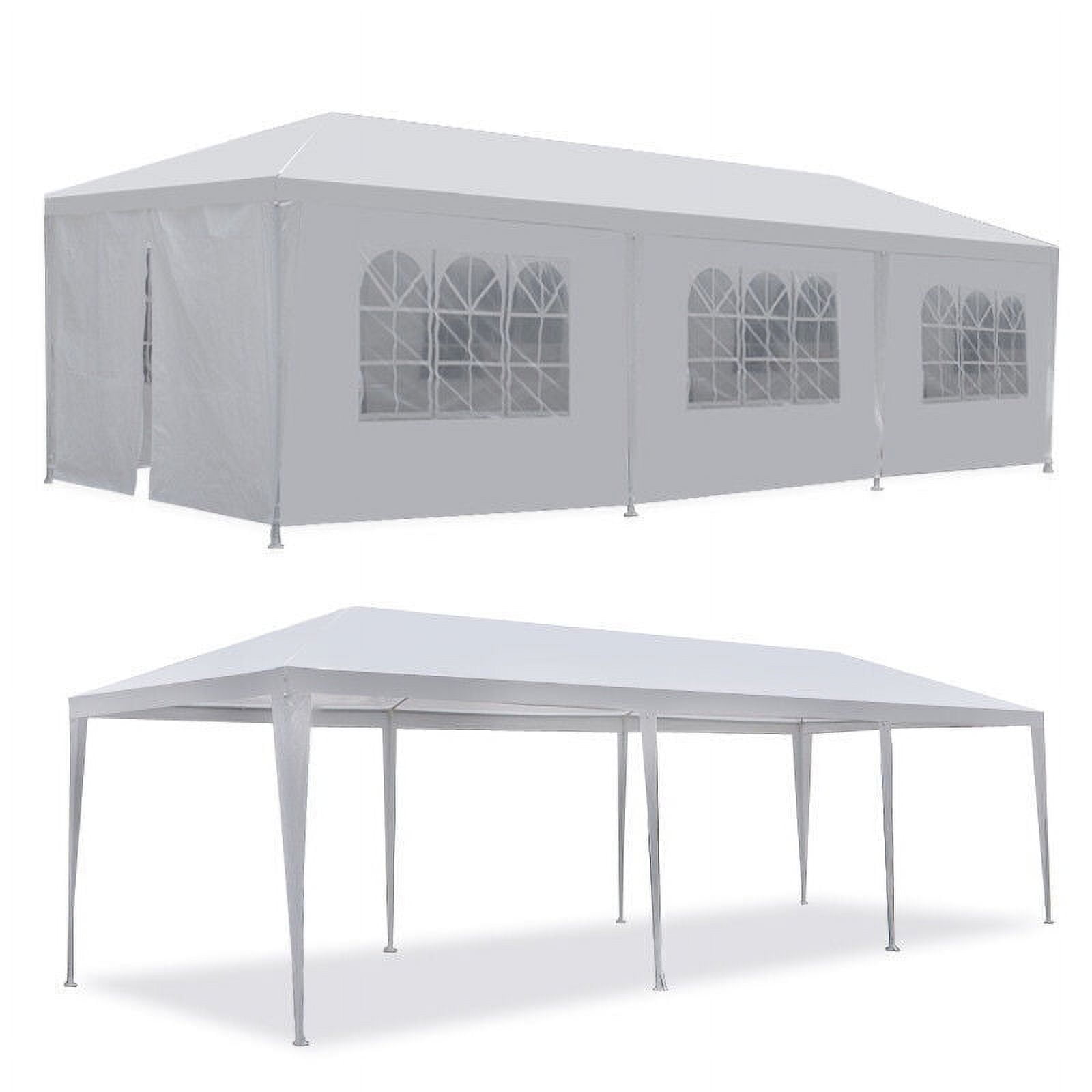 White 10'x30' Outdoor Party Canopy Tent with Removable Walls