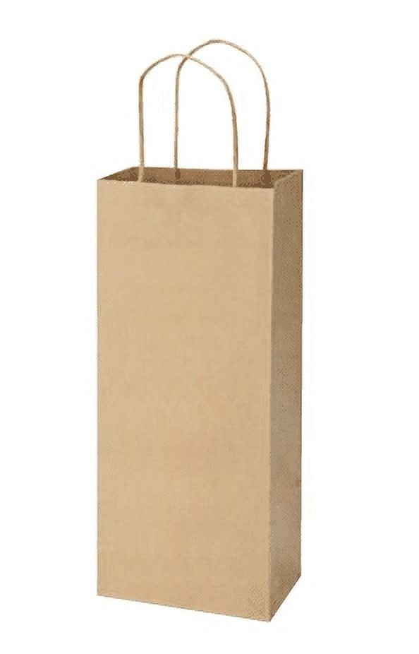 10"x5"x13" - 50 pcs - White Kraft Paper Bags, Shopping, Mechandise, Party, Gift Bags