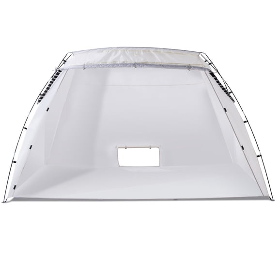 10'x7'x6' Portable Spray Paint Booth, Large Oxford Fabric Paint Tent with Built-In Floor & Mesh Screen, Foldable DIY Painting Station for Furniture