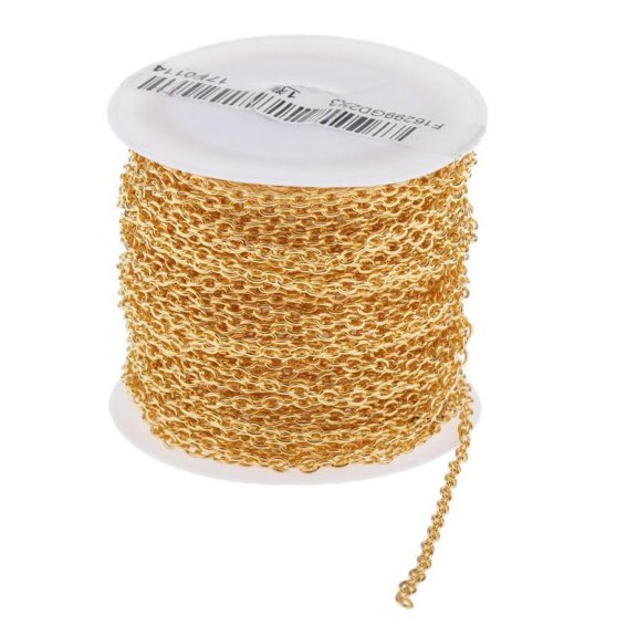 10 yards Extension Necklace Bracelet Jewellery Extender Chain Golden