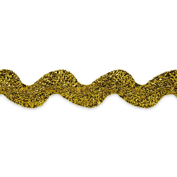 10 yards of 1/2" Metallic Medium Ric Rac Trim