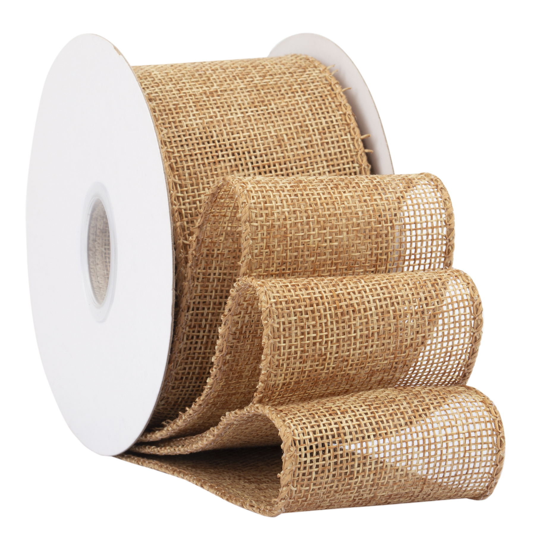 10 yards of kraft ribbon Wired kraft ribbon - for gift wrapping, flower ...