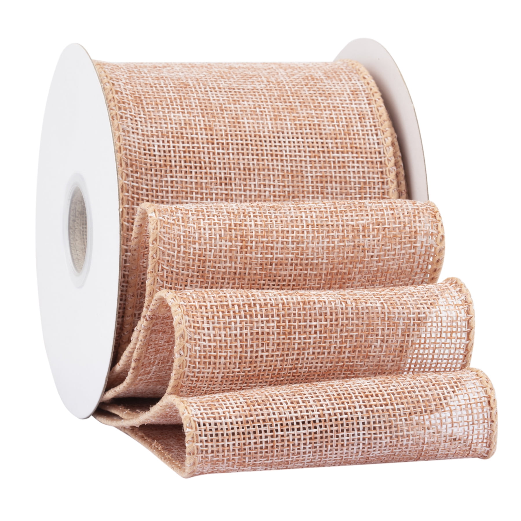 10 yards of kraft ribbon Wired kraft ribbon - for gift wrapping, flower ...
