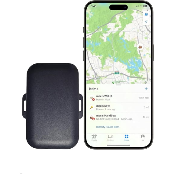 10 Years Long Life Battery Item Finder Tracker Locator, no Monthly fee no Subscription no sim for Vehicles car ebike Truck Luggage School Bag... (Android)