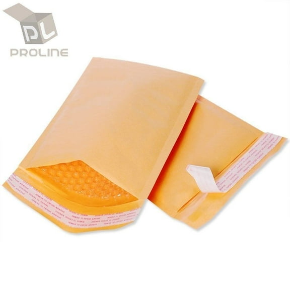 100 #0 Kraft Bubble Mailer 6.5 x 10 inch, Extra Wide Padded Shipping Envelopes Fits CDs, DVDs
