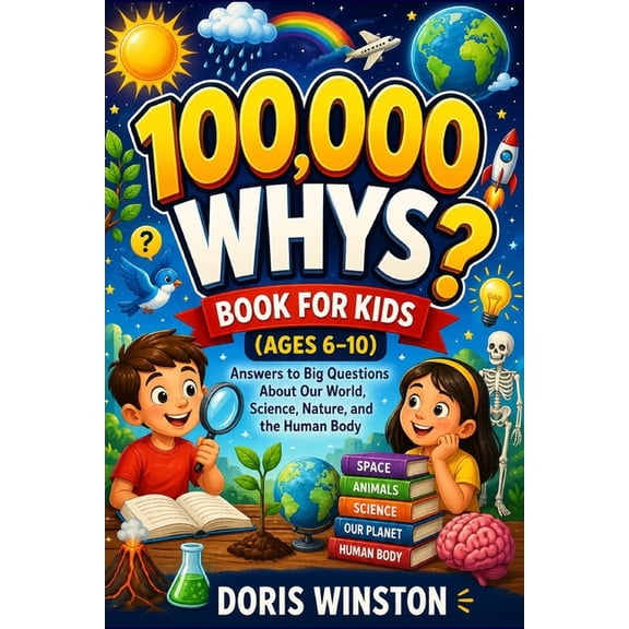 100,000 Whys Book for Kids (Ages 6-10): A Fun and Educational Guide to Curious Questions and Smart Answers, (Paperback)